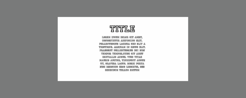 Typography Case Study (Exercise&nbsp;E)